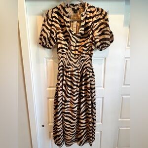 NWT Jcrew Animal print dress XXS